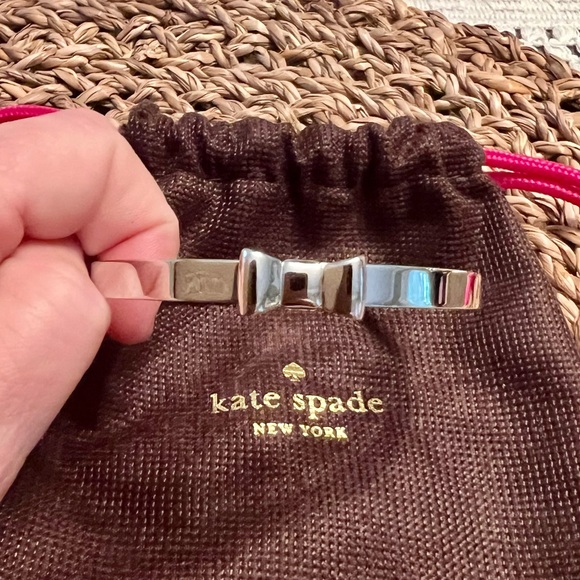 KATE SPADE Take a Bow Silver Bangle Bracelet - Picture 5 of 10
